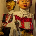 Large dolls in Czech costumes used in parades